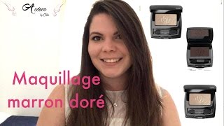 Maquillage de soirée marron et doré [upl. by Amandie]