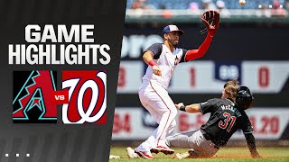 Dbacks vs Nationals Game Highlights 62024  MLB Highlights [upl. by Guillaume]