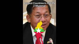 Largest Countries in ASEAN country edit asean territory [upl. by Cattima988]