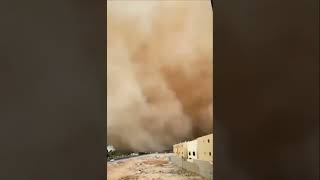 Sand storm  tornado￼ Riyadh Saudi Arabia shorts sandstorm sand storm tornado nature [upl. by Yve]