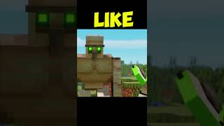 Minecraft Iron Golem Vs Pigling shorts minecraft [upl. by Nazus]