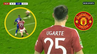 Manuel Ugarte vs Leicester  NEW MAN UNITED PLAYER🔴 [upl. by Kresic]