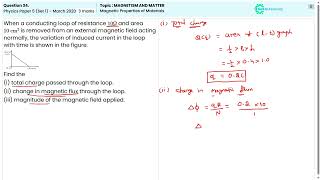 CBSE 2020 Q34 Paper 5 Set 1 Magnetic Properties of Materials in Magnetism and Matter Explained [upl. by Maillw218]