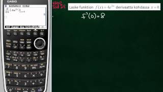 CASIO FX Derivaatta [upl. by Eirb]