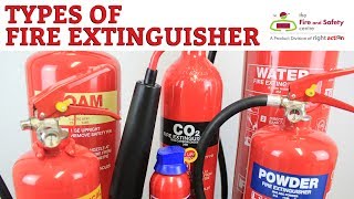 Types of Fire Extinguisher and Their Uses [upl. by Geirk]