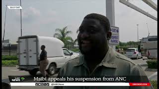 Mandla Msibi  ANC Treasurer in Mpumalanga appeals his suspension [upl. by Retsevel]