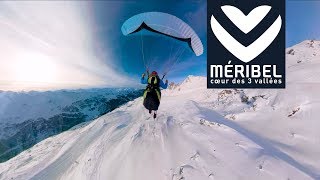 Méribel  GoPro ski et parapente [upl. by Enaols]