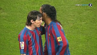 When 17 Year Old Lionel Messi TOYED with €1 Billion Real Madrid Team HD [upl. by Boigie]