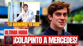 ¡FRANCO COLAPINTO A MERCEDES ¡NOTÍCIA QUE PARALIZA LA F1 [upl. by Valora]