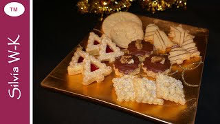 5 verschiedene Butterplätzchen aus einem Teig  Weihnachtsplätzchen  Teigherstellung mit dem TM [upl. by Naellij]