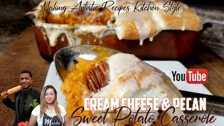 CREAM CHEESE amp PECAN SWEET POTATO CASSEROLE  MARSHMALLOWS ❤ [upl. by Briant]