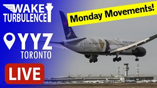 🔴LIVE Toronto Pearson Airport Plane Spotting ️✈️ CYYZ Live Stream MONDAY [upl. by Anal]