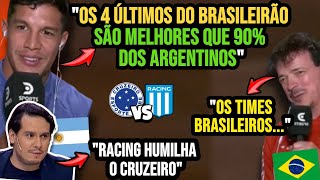 DINIZ E ARGENTINO DO CRUZEIRO ASSUSTARAM IMPRENSA ARGENTINA  PRÉVIA CRUZEIRO RACING SULAMERICANA [upl. by Yehudi]