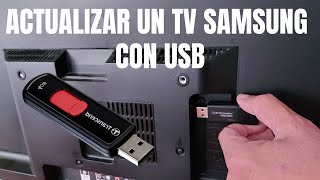 Cómo actualizar un televisor Samsung o cualquier televisor con USB [upl. by Aceissej]