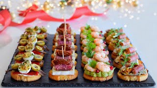 4 Canapés Gourmet con Pan Tostado para Celebrar la Navidad 20232024  DarixLAB [upl. by Caryn]