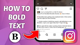 How to Bold Text on Instagram Post  Quick and Easy Guide [upl. by Hartmann]