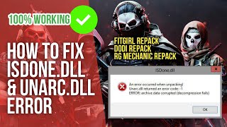 How to Fix ISDonedll and Unarcdll Error During Game Installation  StepbyStep Guide [upl. by Ahsia]