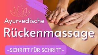 Rückenmassage Verspannungen lösen Ayurvedische Anleitung mit Sabine Steenbuck  Yoga Vidya [upl. by Gherardi]