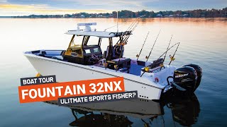 THE ULTIMATE SPORTS FISHER BOAT TOUR  Fountain 32 NX  Miami Boat Show [upl. by Marder]