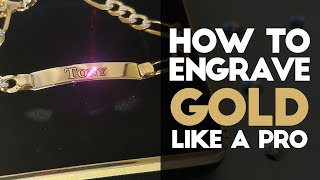 How to Engrave GOLD with a FIBER LASER [upl. by Gracie]