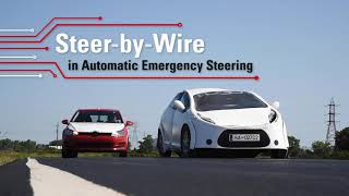 Automatic Emergency Steering with SteerbyWire [upl. by Selia]