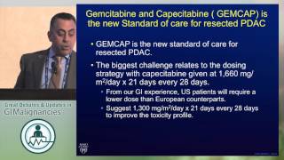 Debate Optimal adjuvant chemotherapy for resected pancreatic cancer  Gemcitabinecapecitabine [upl. by Nenerb]