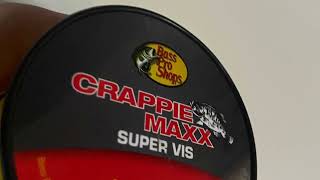 Bass Pro Shops Crappie Maxx super vis fishing line 4lb review [upl. by Landy45]