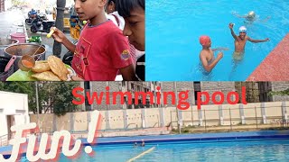 Shenoy nagar swimming pool🏊Fun loaded🤣🤣🤣poori with chutneySML [upl. by Ettenal420]