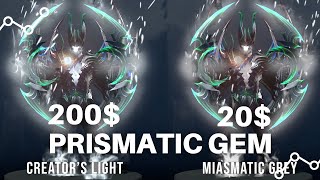 PRISMATIC GEM CREATORS LIGHT VS MIASMATIC GREY  HARGA 2 JUTA VS 28 RIBU  EMANG WORTH IT [upl. by Aneliram]