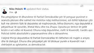 Top News Përplasja e PD me Gardën Peleshi Opozita po sjell krizën e saj në Kuvend [upl. by Sansone501]