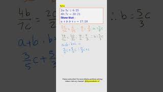 Ratio  GCSE Higher Maths gcsemaths gcsemathsrevision mathematics igcsemath [upl. by Peggy]