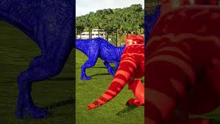 LEGO TRex vs Indominus vs Spinosaurus dinosaur jurassicworld shorts [upl. by Ynafetse]