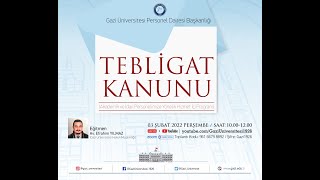 Hizmet İçi Eğitim  Tebligat Kanunu [upl. by Abramson180]