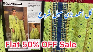 Gul Ahmed flat 50 off season end sale Gul Ahmed sale today ideas sale 28 September 2024 [upl. by Layne]