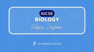 Pedigree Diagrams Online Lesson  IGCSE Biology [upl. by Duong]