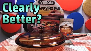 Vintage Corning VISION® Pyroceramic Frying Pan  I Can Unbox Anything [upl. by Omixam]