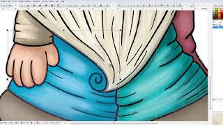 Embird Tutorial  Learn to add some shading while digitizing this cute Gnome embroidery design [upl. by Bruis522]