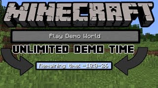 How To Get an Unlimited Time on The Minecraft Demo [upl. by Emmie]