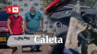 Policía descubre carrocaleta con poderosa arma  Semana Noticias [upl. by Bernetta]