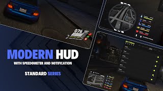 Modern HUD ESX amp QBCore  FiveM [upl. by Quillan768]