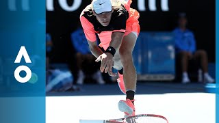 Shapovalov throws it down  Australian Open 2018 [upl. by Frederik]