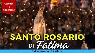 Santo Rosario di Fatima  Oggi Giovedì 14 Novembre 2024  Misteri Luminosi [upl. by Zurheide]