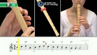 Ex026 How to Play Recorder for Kids  Recorder Lessons for Kids Book 1 [upl. by Yuma651]