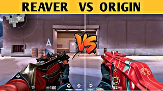 Reaver Vandal VS Origin Vandal Comparison  Which One Is The Best Vandal Skin In Valorant [upl. by Capone308]