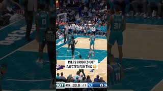 Should Miles Bridges be Ejected for this Or Not  nba milesbridges [upl. by Hoffmann299]