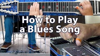 How to Play a Blues Song on the Pedal Steel Guitar  Lesson [upl. by Vey]