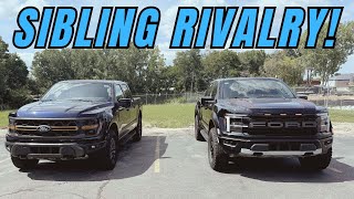 2024 Ford F150 Tremor vs 2024 F150 Raptor  Interior  Exterior  Drive impressions amp MPG loop [upl. by Derinna]