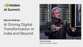 NVIDIA CEO Jensen Huang’s Special Address at AI Summit India [upl. by Yenruoj]