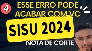 NOTA DE CORTE Não cometa esse erro DICA IMPORTANTÍSSIMA Sisu 2024 Professor Euler Matemática [upl. by Hayman]