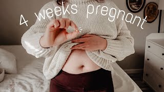 4 WEEKS PREGNANT UPDATE  Line Progression Signs and Symptoms [upl. by Legnalos717]